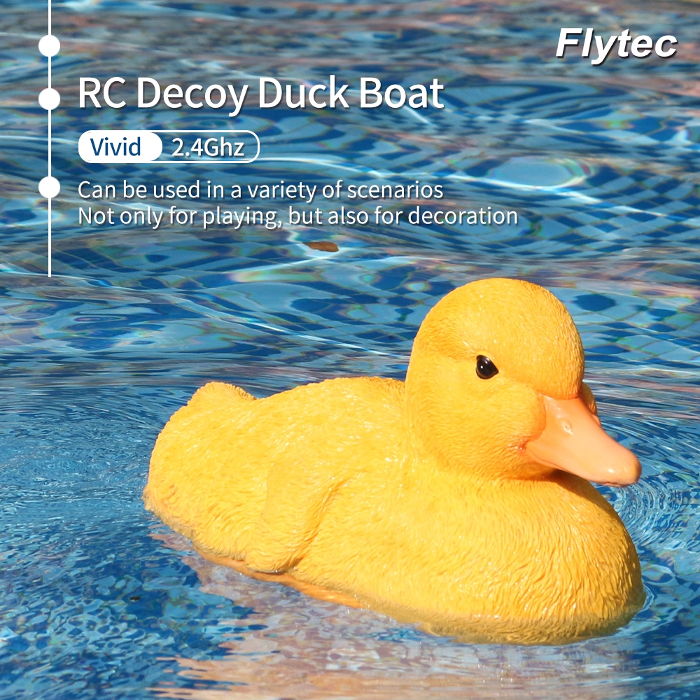 Flytec V203 2.4G 4CH RC Duck Boat Hunting Motion Double Motor Model RTR Vehicles for Kids Child Toys