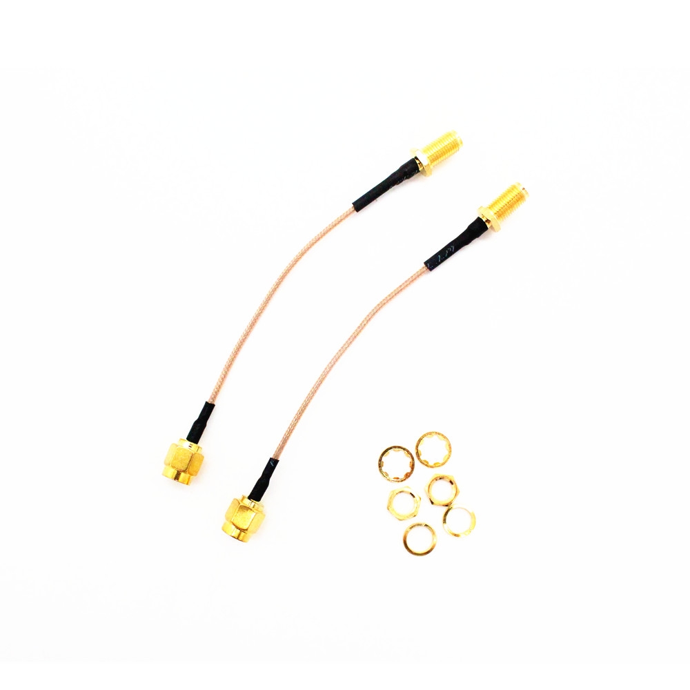 Turbowing 95mm Low-loss Antenna Extension Cable RP-SMA Female to RP-SMA Male for RC FPV Connector