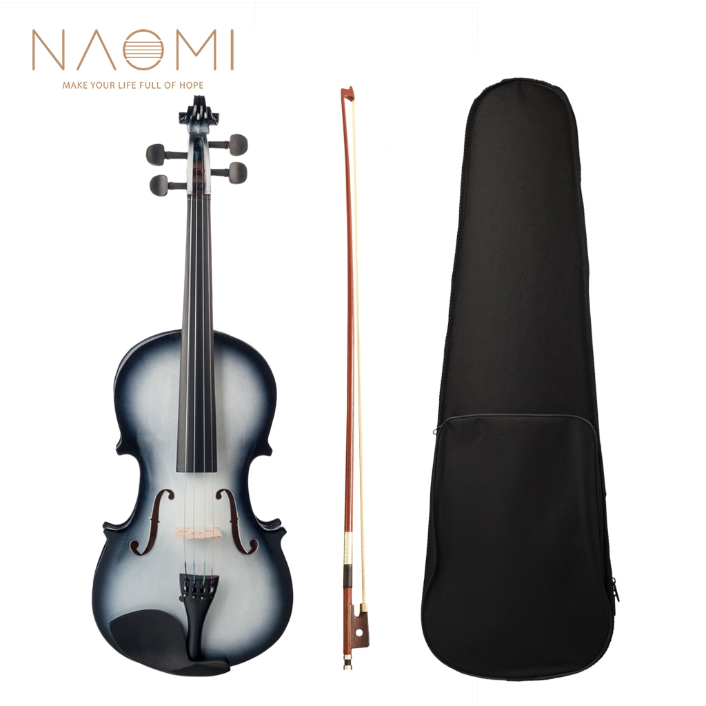 NAOMI Acoustic Violin 4/4 Violin Fiddle With Case+Bow Set