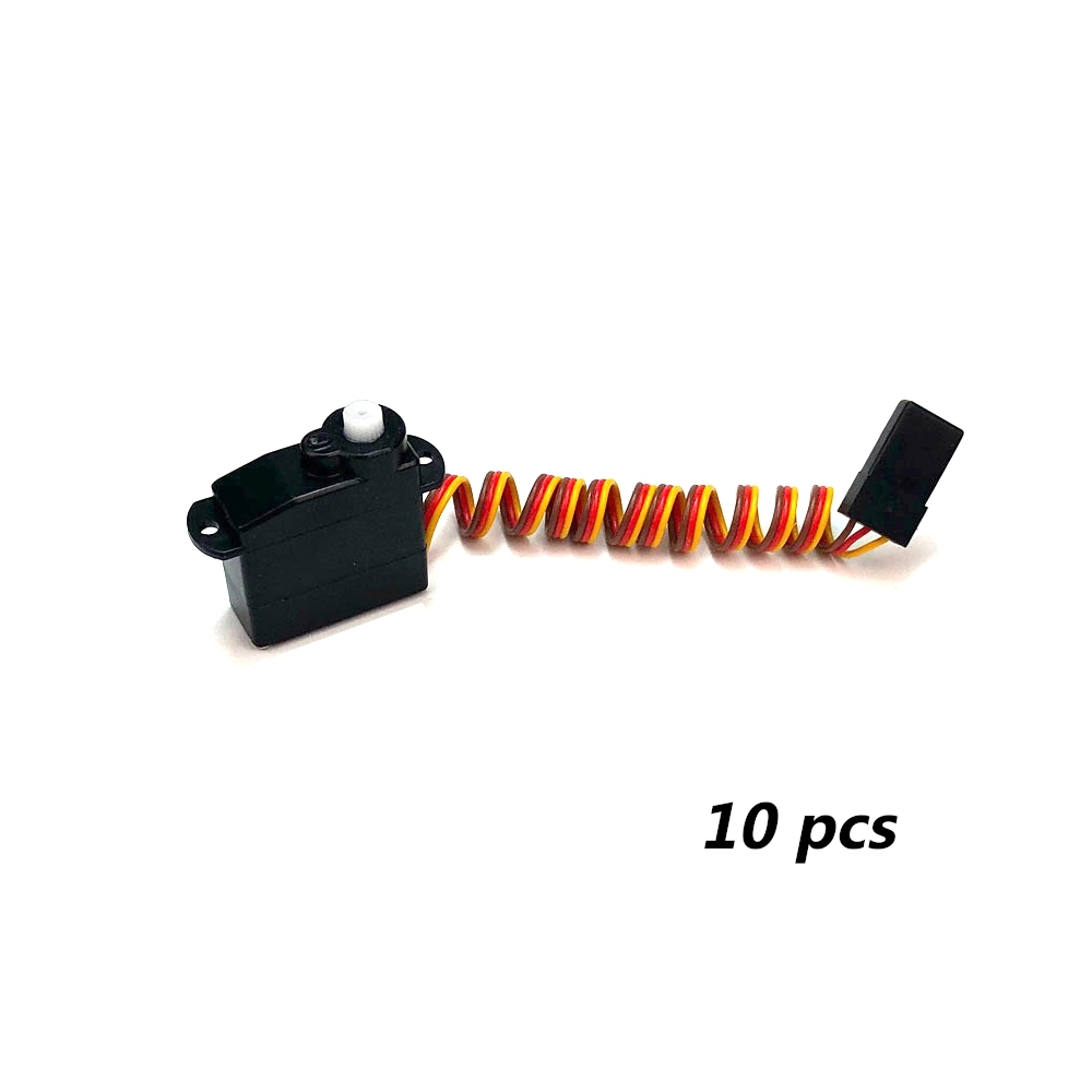 10 PCS PZ 5g Thin Servo 4.3g Analog Plastic Gear 300g Torque TJC8 2.54mm 3P for RC Drone Car Robot Airplane Aircraft Fixed Wing Plane