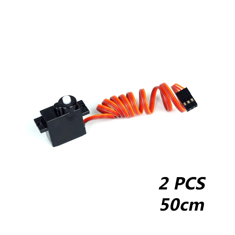 2 PCS PZ 9g Servo Analog Plastic Gear 1.2kg Torque 50cm for RC Drone Car Robot Airplane Aircraft Fixed Wing Plane