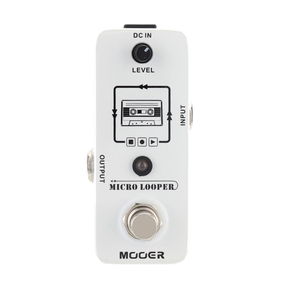 Mooer Micro looper Mini Loop recording Effect Pedal Max Recording Time 30 minutes for Electric Guitar True Bypass Guitar Parts