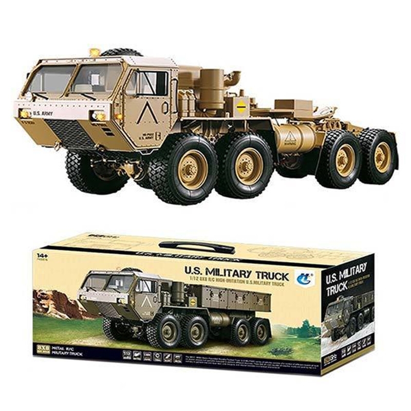 Toyan Military Truck 1/12 2.4G RWD RC Car With 4 Stroke Methanol Engine OFF-Road RC Vehicle Model