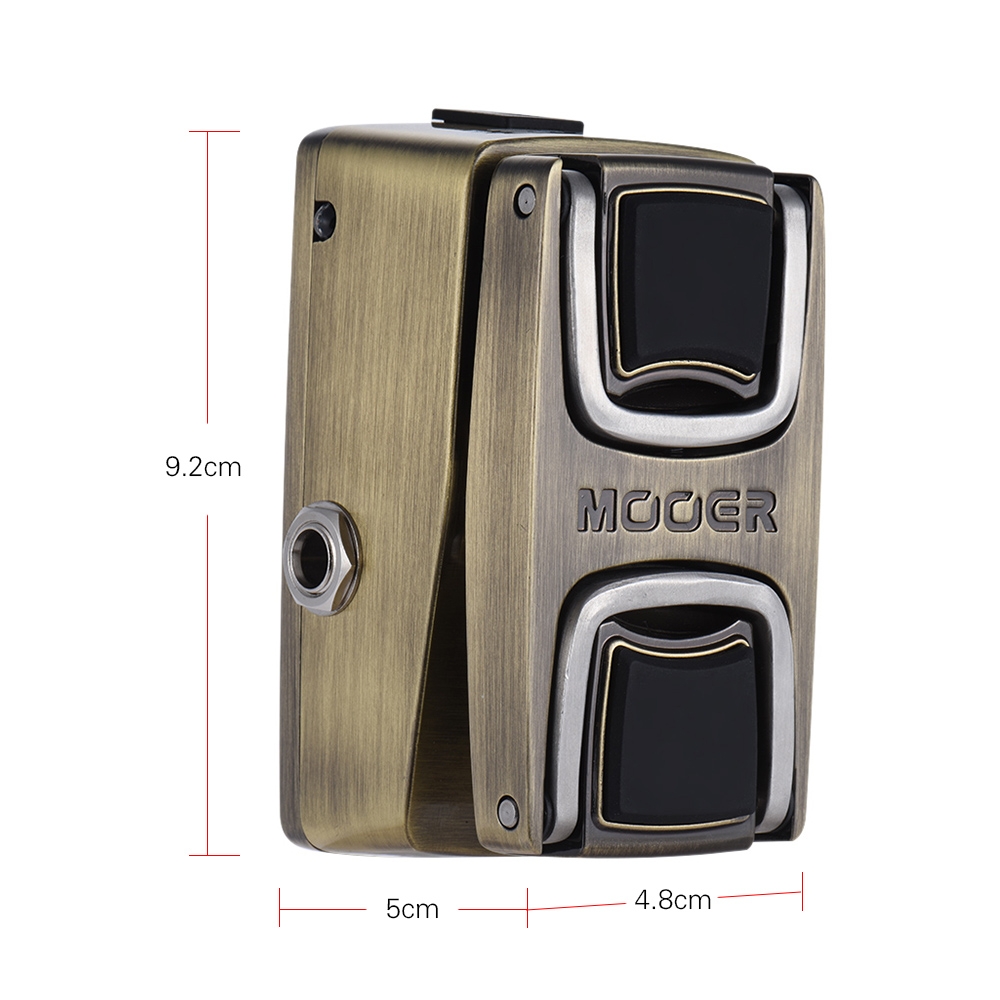MOOER The Wahter Wah Guitar Effect Pedal Pressure Sensing Switch Full Metal Shell Guitar Parts & Accessories
