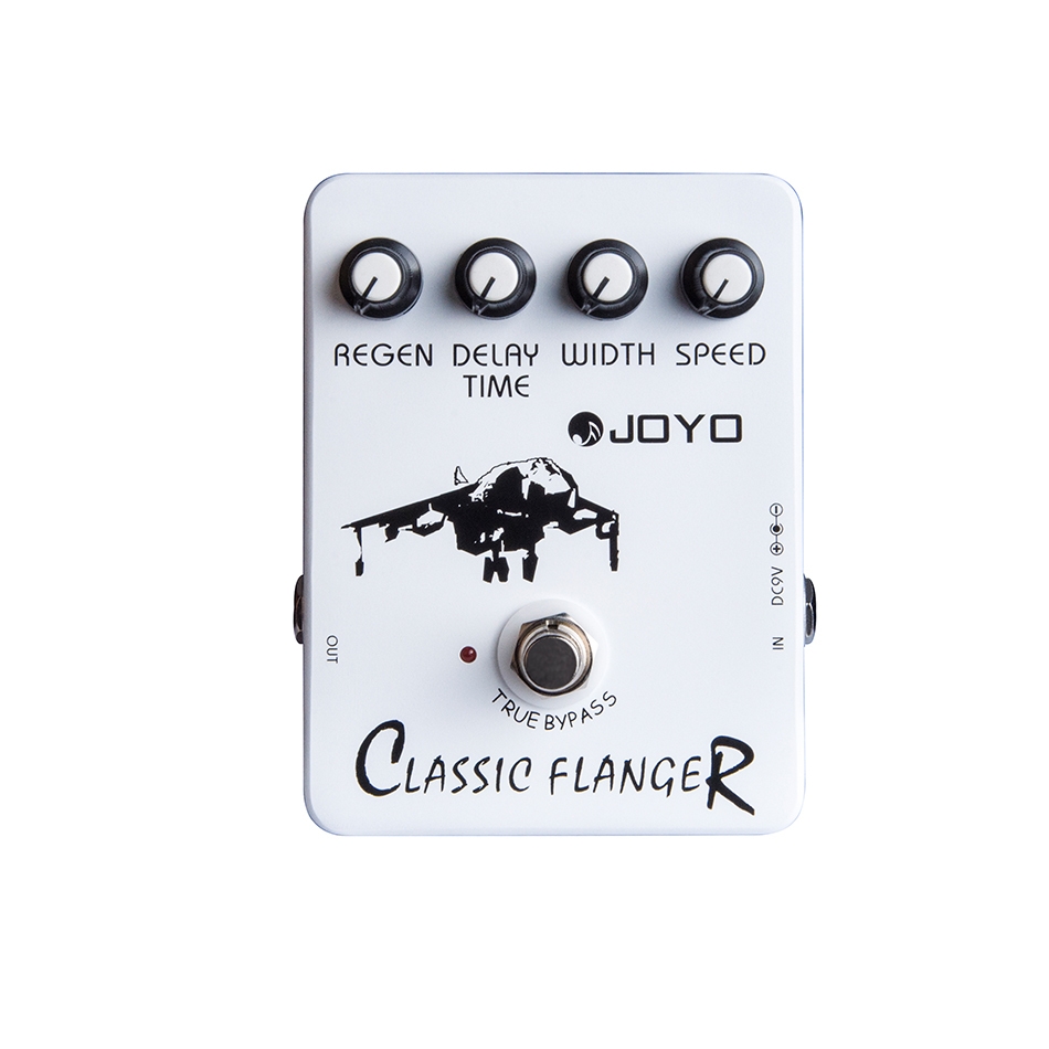 JOYO JF-07 Classic Flanger Guitar Effects Pedal Analog Flanger Stompbox Speed Regain Width Delay Time Adjustable