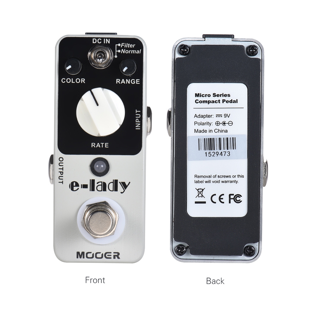 MOOER e-lady Analog Flanger Guitar Effect Pedal 2 Modes True Bypass Full Metal Shell Classic Analog Flanger Sound