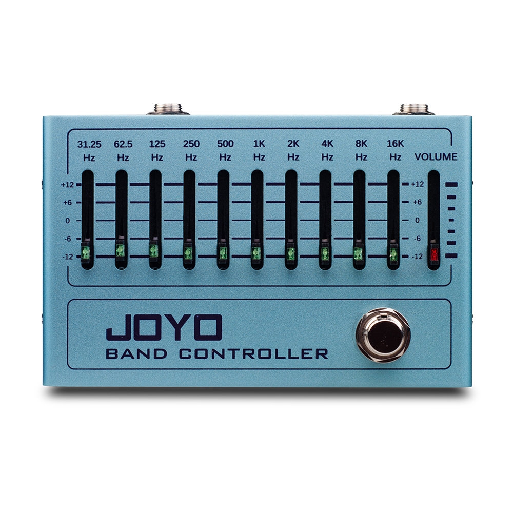 JOYO R-12 Band Controller Equalizer 10 Band EQ Pedal for Guitar & Bass, Guitar Effect Pedal, 31.25Hz to16kHz, True Bypass
