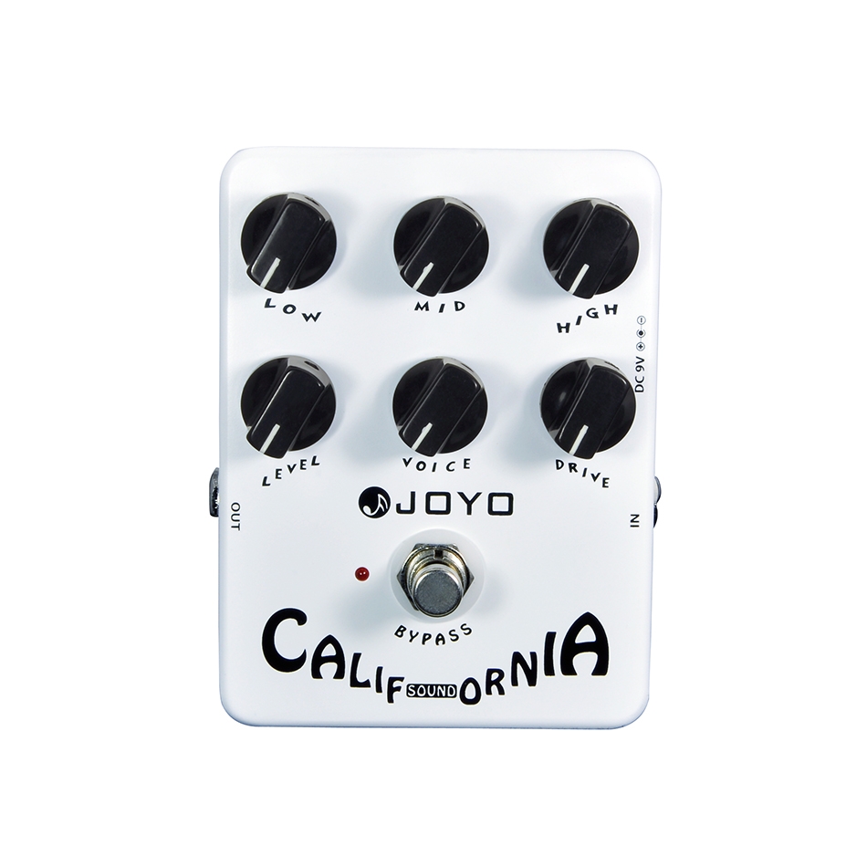JOYO JF-15 California Sound Electric Guitar Effect Pedal True Bypass with gold Guitar Pedal Connector and Mooer Knob