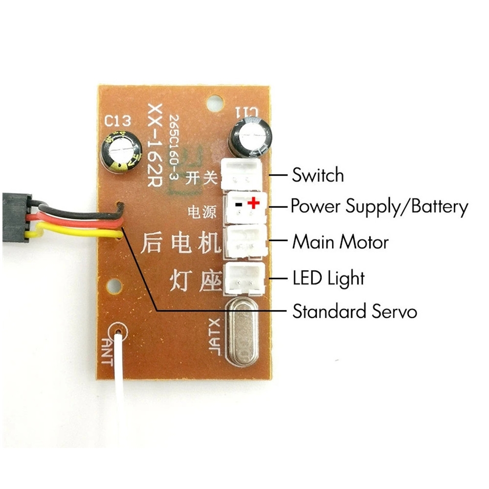 WPL B36 C24-1 C34 1/16 RC Spare Circuit Board Receiver for Full Proportional Vehicles Model Parts