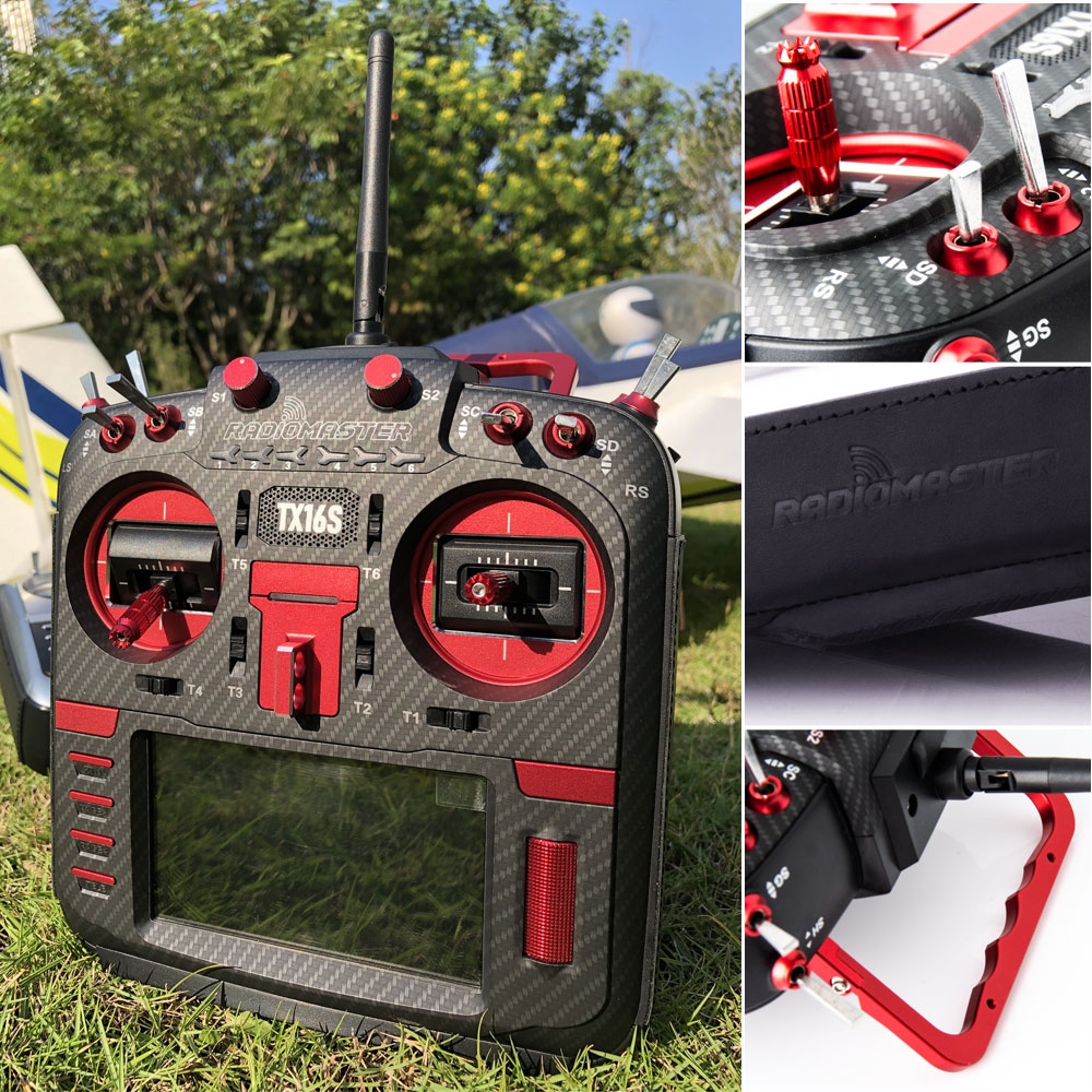 $235.99 for RadioMaster TX16S MAX Edition 2.4G 16CH Hall Sensor Gimbals Multi-protocol RF System OpenTX Mode2 Transmitter with CNC and Leather for RC Drone