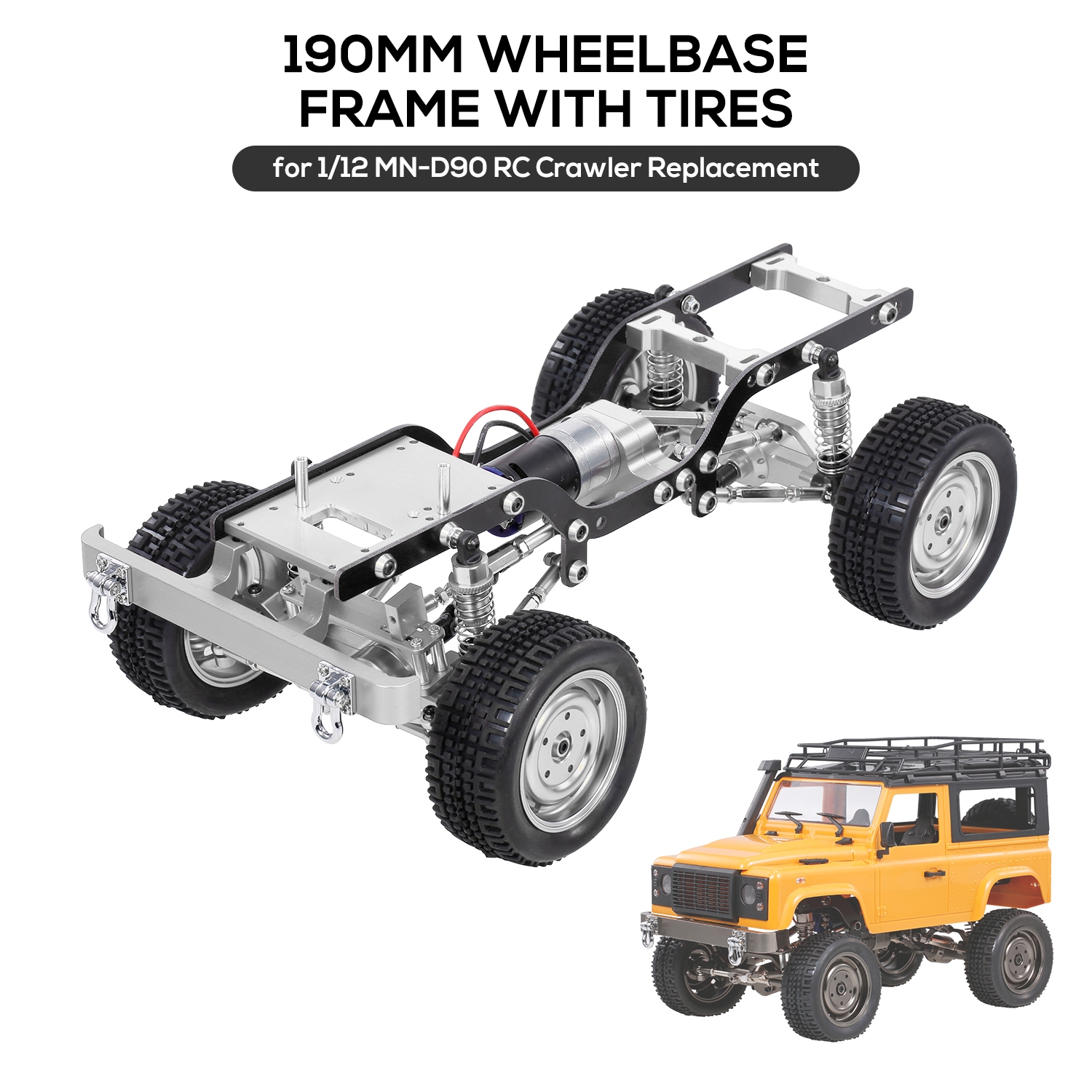 10% OFF For 1/12 All Metal Climbing Frame For MN D90 Crawler RC Car Parts Without Electric Parts
