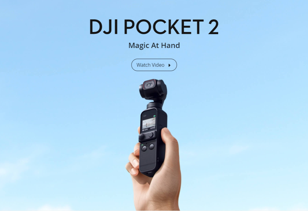 17% OFF for DJI OSMO POCKET 2 FPV Gimbal 3-Axis Handheld Stabilizer FOV 93 Degree Camera 64MP AI Editor Stereo 4K HD 60fps Recording
