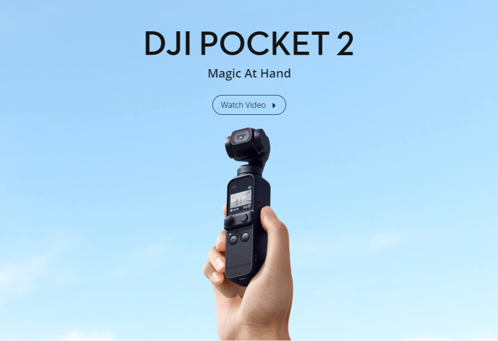 DJI OSMO POCKET 2 FPV Gimbal 3-Axis Handheld Stabilizer FOV 93 Degree Camera 64MP AI Editor Stereo 4K HD 60fps Recording