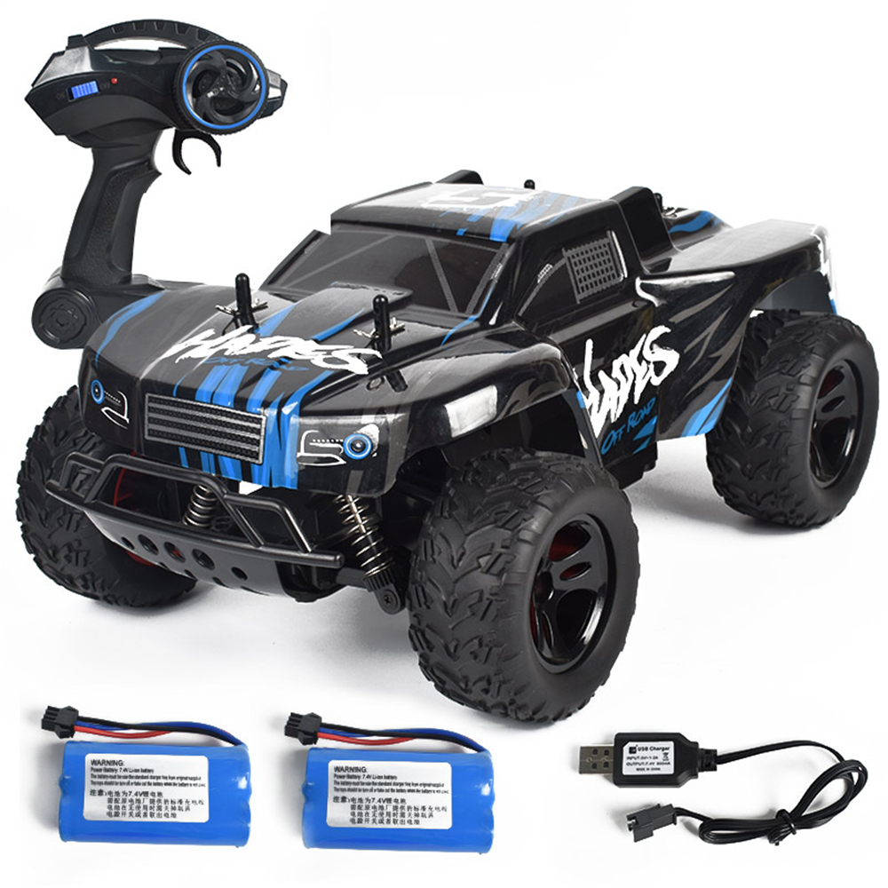 1/14 RTR Two/Three Battery 2.4G RWD 30km/h RC Car Vehicles Models High Speed Off-Road Truck Kid Children Toys