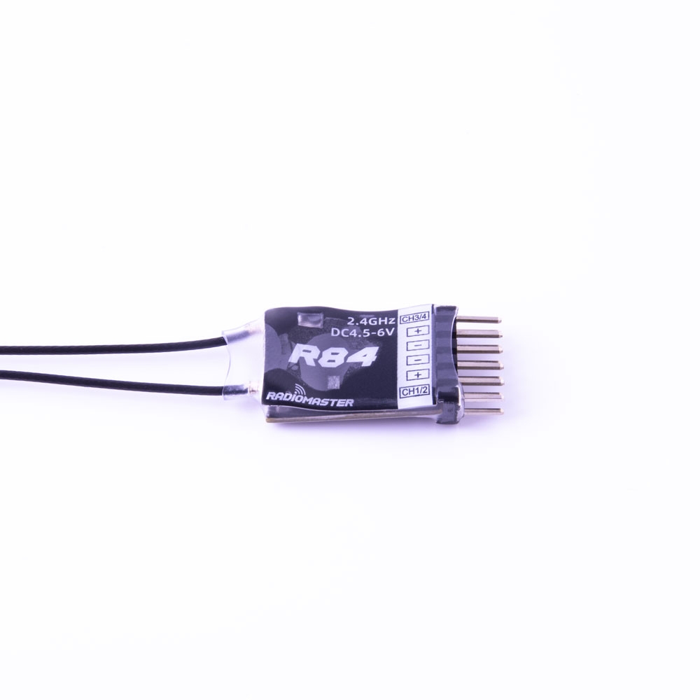 $12.31 for RadioMaster R84 2.4GHz 4CH Over 1KM PWM Nano Receiver Compatible FrSky D8 Support Return RSSI for RC Drone