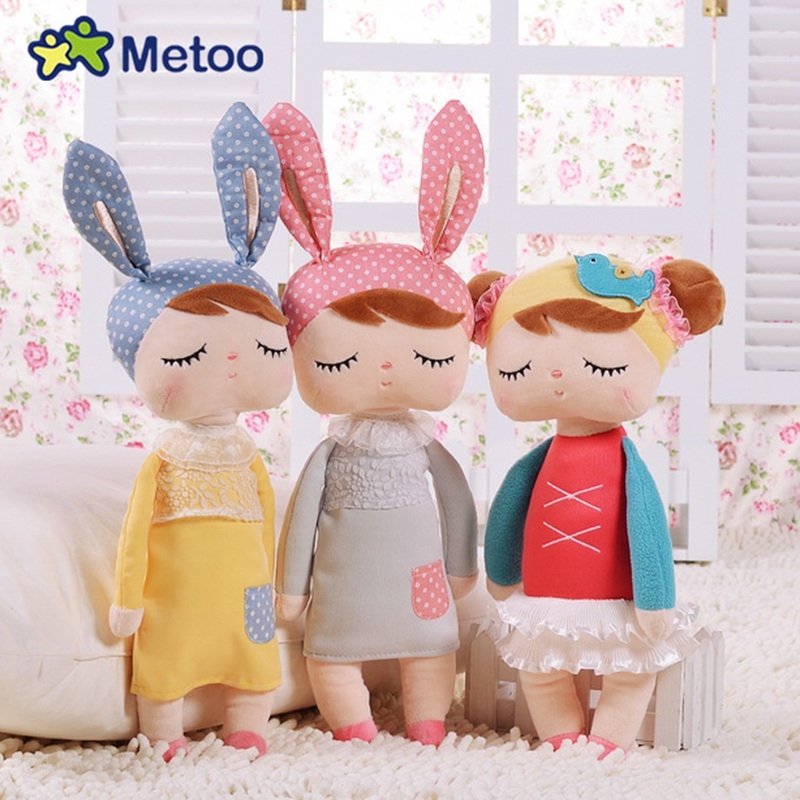 Metoo Angela Rural Dreaming Girl Bunny Plush Toys Figure Stuffed Toys Gift For Kids