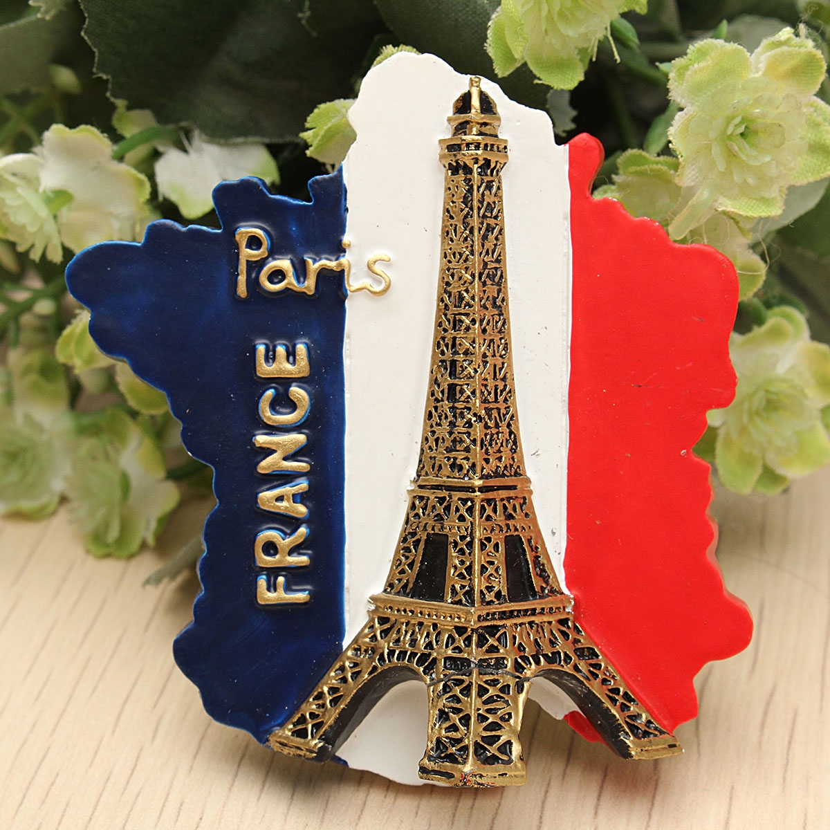 Tourist Souvenir Favorite Travel Resin 3D Fridge Magnet Eiffel Tower 