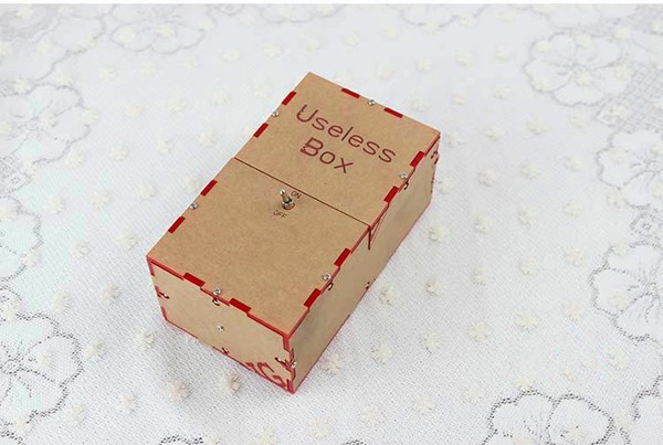 Useless Box DIY Kit Useless Machine Birthday Gift Toy Geek Gadget Fun Office Home Desk Decor 