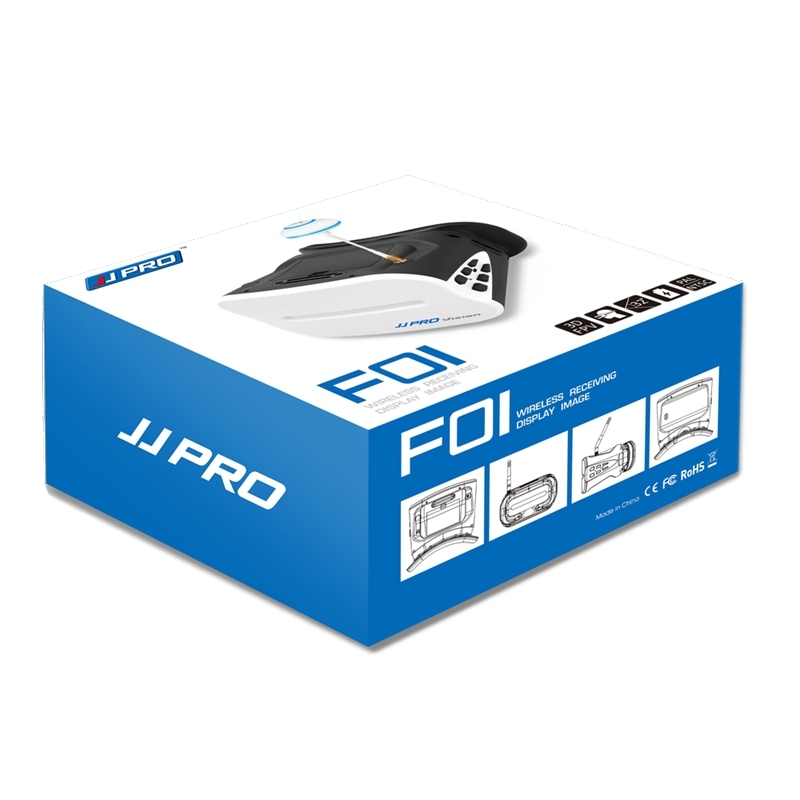 JJPRO F01 64CH 5.8G Full Band 640X480 WVGA 5 Inch FPV Goggles VR Headset with Battery