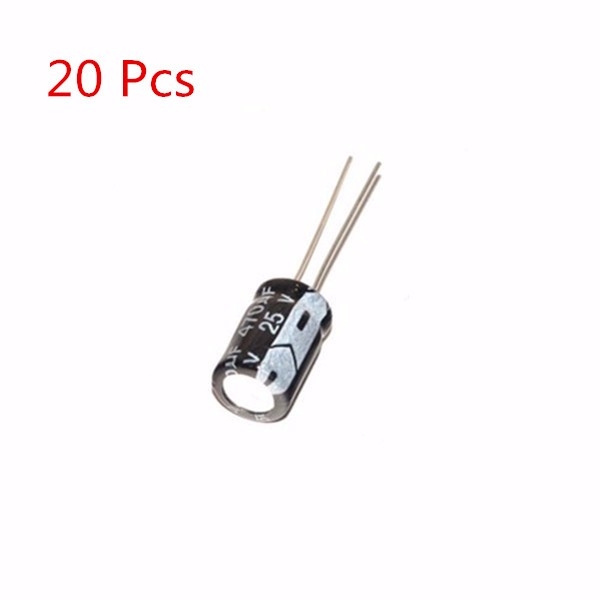 20Pcs 25V / 470UF 8 * 12mm Aluminum Electrolytic Capacitor Kit