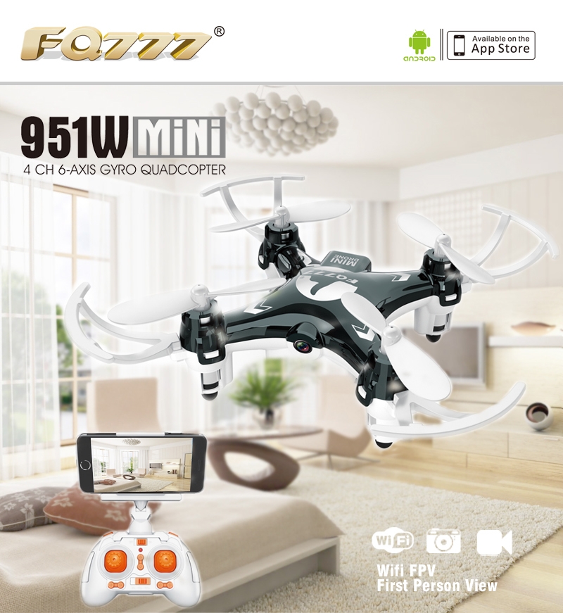 FQ777-951W MINI WIFI FPV With 0.3MP Camera Headless Mode RC Quadcopter RTF