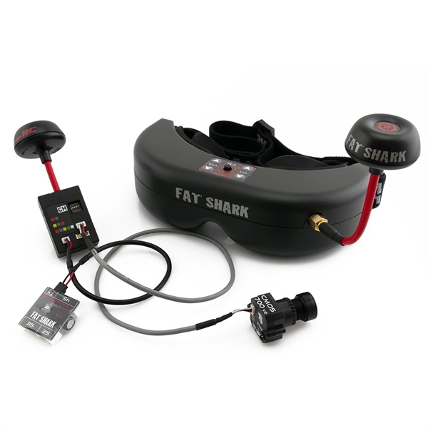 Fatshark Fat Shark Teleporter V5 5.8G FPV Goggles with Camera Transmitter CE FCC Headset Combo 