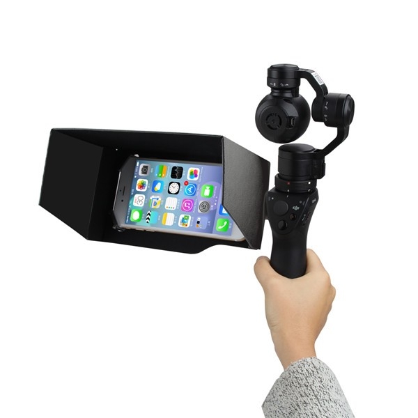 Smartphone Sunhood 5.5 Inch Sun Shade for DJI OSMO 4K Camera 3-Axis Handheld Gimbal 