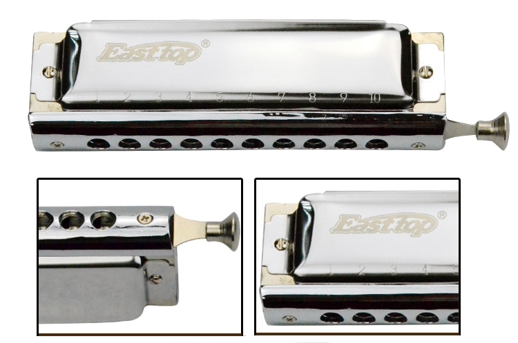 Easttop 10 Holes 40 Tones Advanced Chromatic Harmonica T10-40