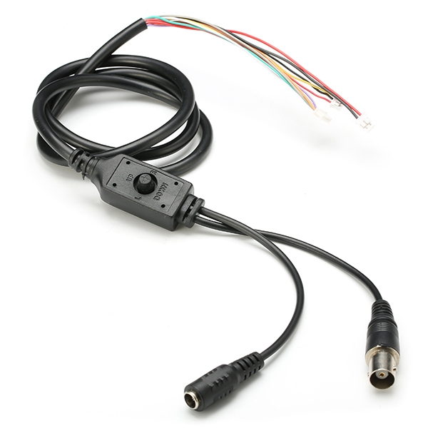 OSD Cable for 1000TVL 1/3 CCD 1.7mm 5MP 360 Degree Wide Angle Fisheye Lens FPV Camera