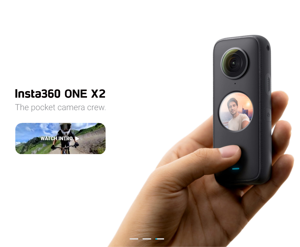 428 for Insta360 ONE X2 VR Camera 5.7K HD Panoramic Dual Lens H.265 Encoding 4-MIC Audio IPX8 Waterproof FlowState Stabilization for FPV RC Racing Drone