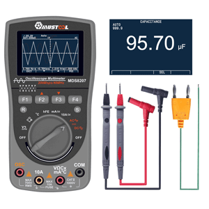 MUSTOOL MT108T Square Wave Output True RMS NCV Temperature Tester Digital Multimeter 6000 Counts Backlight AC DC Current/Voltage Resistance Frequency Capacitance