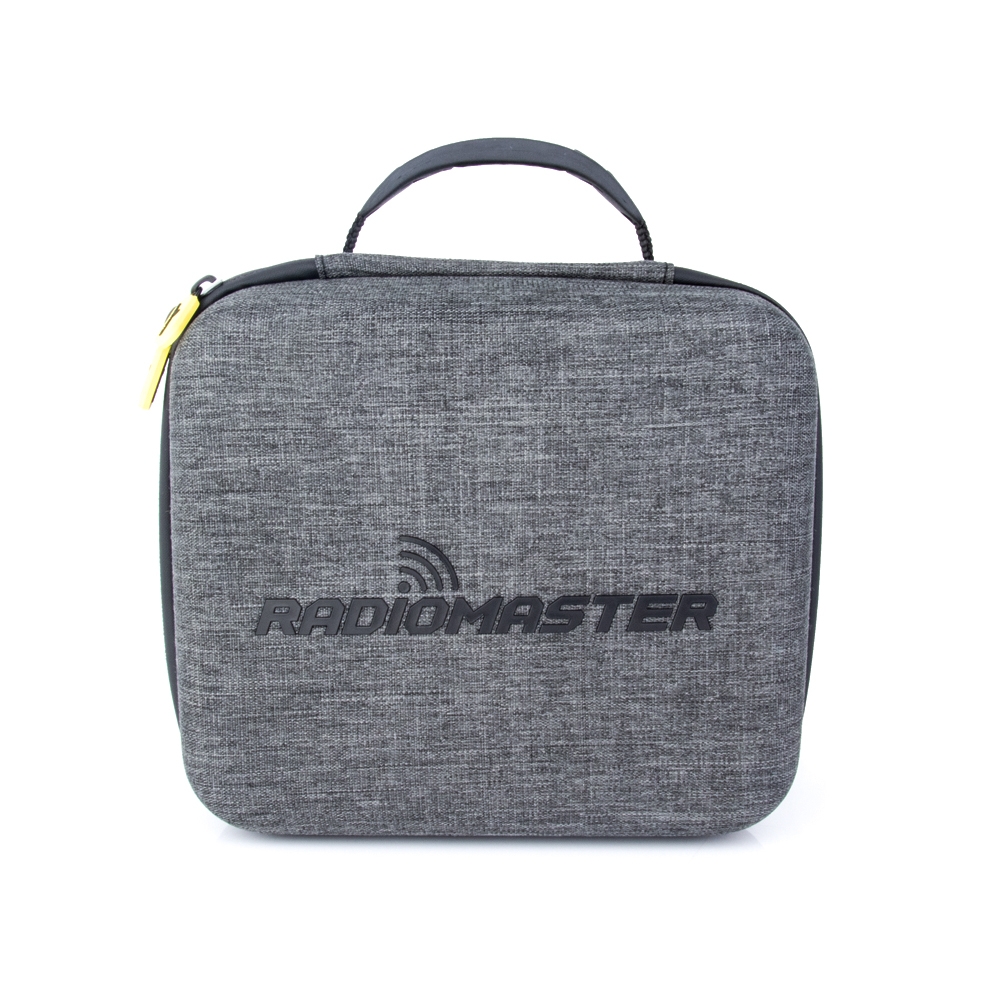 RadioMaster Radio Transmitter Medium Fabric EVA Hard Zipper Handbag Carrying Protection Case for TX16S Transmitter with Folding Handle