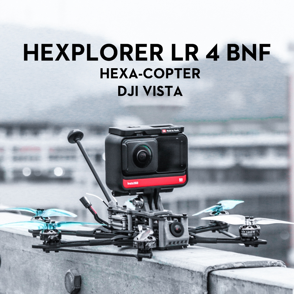$354.99 for Flywoo HEXplorer LR 4 4S Hexa-copter BNF HD Caddx Vista Cam/Nebula Pro 600mw VTX FPV Racing RC Drone