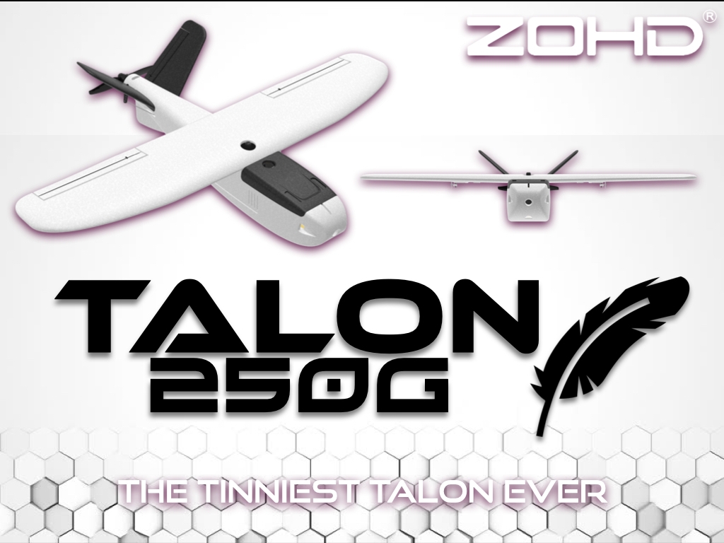 ZOHD Talon 250G 620mm Wingspan Tinniest V-Tail EPP FPV RC Aircraft RC Airplane PNP/FPV Version