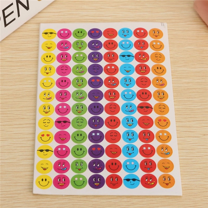 960Pcs Mixed Expression Smiley Faces Reward Stickers For School Teacher Praise