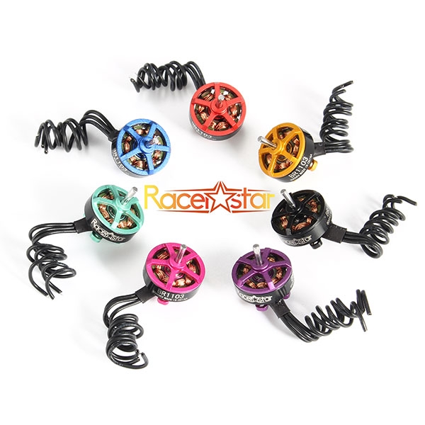 4X Racerstar Racing Edition 1103 BR1103 8000KV 1-2S Brushless Motor Gold For 50 80 100 RC Multirotor