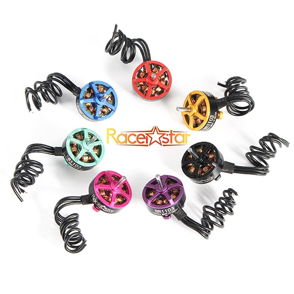 4X Racerstar Racing Edition 1103 BR1103 10000KV 1-2S Brushless Motor Pink For 50 80 100 Multirotor