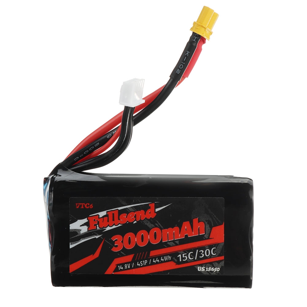 IFlight Fullsend VTC6 14.8V 3000mAh 15/30C 4S Long Range Li-ion Battery XT30U Plug for iFlight Chimera4 FPV Drone