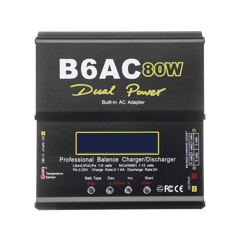 IMax B6AC V3 80W 6A Smart Digital Balance Charger for NiMH NiCd LiHV PB Li-ion LiPo Battery