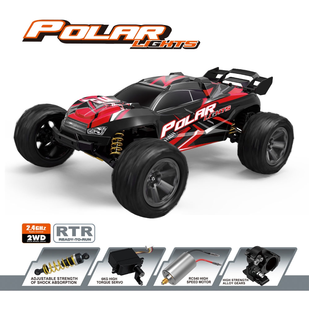 HS10422 10424 10423 1/8 RC Car High Speed 45km/h Off-Road 2.4G 7.4V 1500mAh Full Proportional Control Big Foot RTR RC Vehicle Models for Kids and Adults