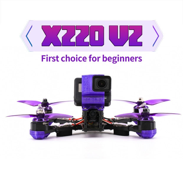 Eachine Wizard X220 V2 5 Inch 4S FPV Racing Drone PNP FOXEER Arrow Micro Pro Cam F405 DJI DUAL BEC V1 Flight Controller 30A Blheli_S Brushless ESC 2207 2550KV Motor