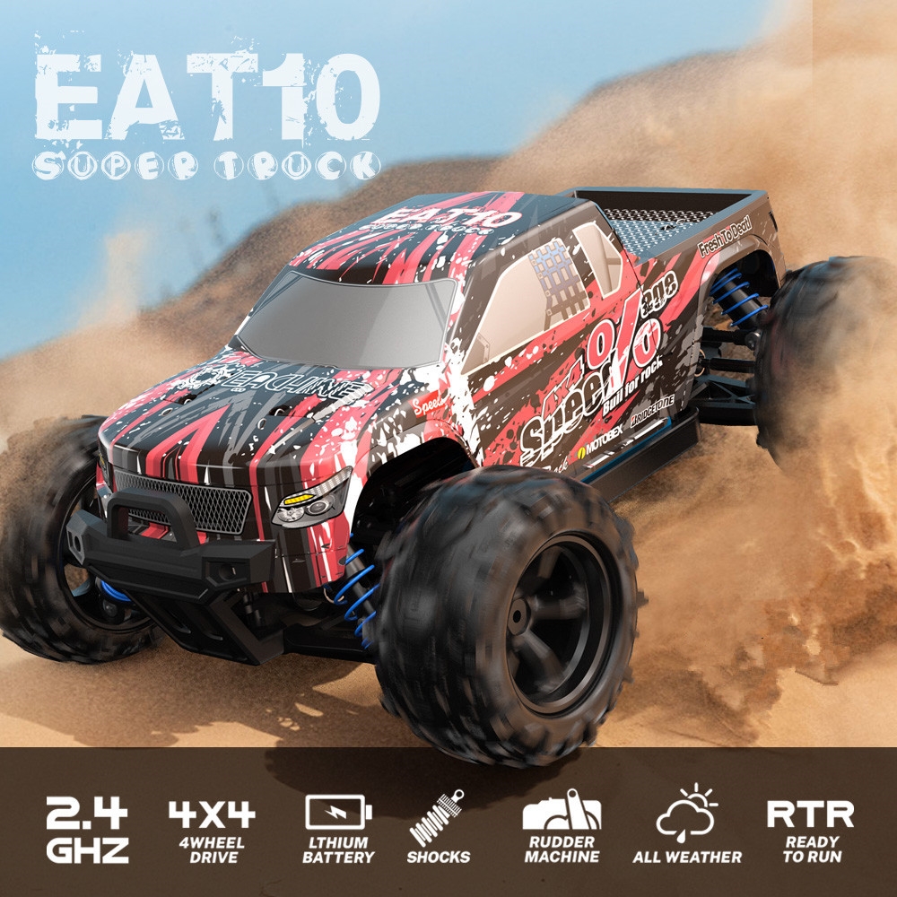 Eachine EAT10 1/18 Brushless RC Car with Several Batteries and 2.4GHz Remote Control High Speed 40km/h 4WD Off Road Monster Truck RC Model Vehicle Crawler