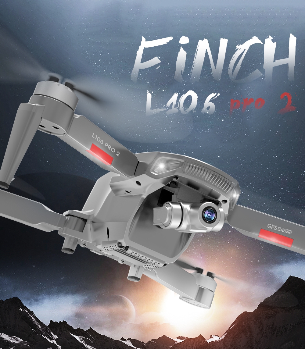 LYZRC L106 PRO 2 5G WIFI FPV GPS with 4K HD ESC Camera Two-axis Anti-shake Gimbal 25mins Flight Time Brushless Foldable RC Drone Quadcopter RTF