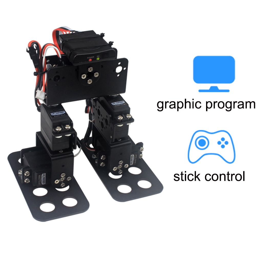 LOBOT DIY 4DOF Walking Race Smart RC Robot Toy Programmable PC Stick Control Robot Kit