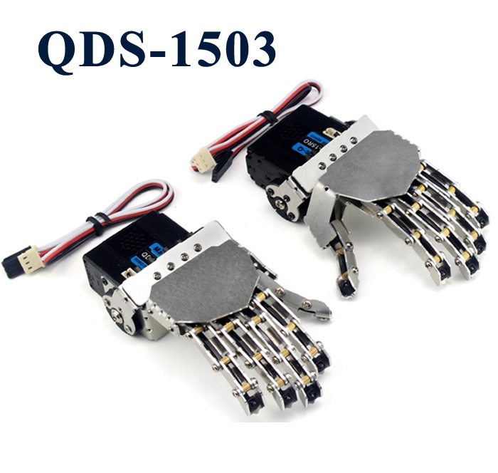 DIY QDS-1503 Robot Arm Smart Metal Hand Manipulative Finger Kit for Robot