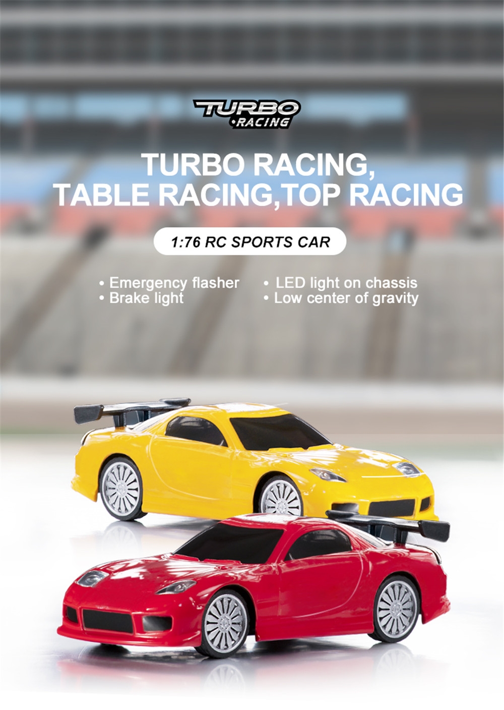 $75.67 for Turbo C71 RTR 1/76 2.4G Mini RC Car Sports Vehicles LED Lights Toys