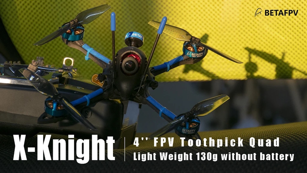 BETAFPV X-Knight 4 160mm F4 AIO 20A ESC 4S 4 Inch Toothpick FPV Racing Drone PNP BNF w/ 25/200mW VTX Caddx Ratel 1200TVL FPV Camera