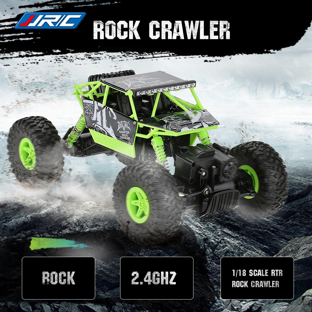 JJRC Q22 Rock 2.4GHZ Crawler 1:18 Scale Car RTR Rock Buggy - Green