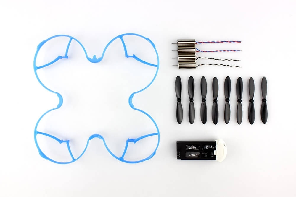Hubsan H107D+ Accessory Kits Propellers Protective Ring Battery Motor - Blue