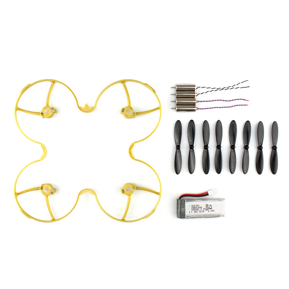 Hubsan H107P Accessory Kits Propellers Protective Ring Battery Motor - Gold
